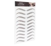 Mrisata Eyebrow Sticker, Transfer with Look for Women, Last 1-7 Days (BROWN-08)