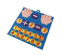 Mrisata Felt Board, Math Learning Toy with 20 Pieces for Counting Number Recognition Addition Subtraction, Preschool Kindergarten Early Education, Fine Motor Skills Hand Eye Coor (blue)