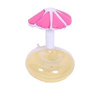 Mrisata Floating Drink Holder, Inflatable Pool Beverage Holder with Excellent Stability for Swimming Pools, Hot Tubs, Lakes and Oceans (Red)