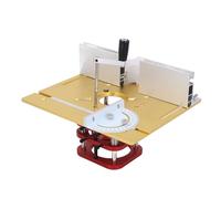 Mrisata Manual Lifting Router System Kit, Aluminum Alloy Stainless Steel Router Table Insert Base Plate with Universal Design for Woodworking Machines Trimmers 64 66mm Motor Diam
