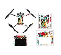 Mrisata Mini 3 Pro Drone Sticker Set, Waterproof Skins Compatible with Mini 3 Pro & RC Remote Control, Style 5 - Protective Accessories