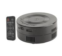 Mrisata Mini LED Projector, Portable Home Theater, Multifunction TFT LCD Phone Same Screen, Built-in Speaker, USB Connection