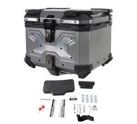 Mrisata Motorcycle Top Case,45L Motorbike Tail Box Trunk Storage Case | High Strength Shell, Anti Scratch PU Lining, Dual Keys, Universal Mounting for Rear Rack, Trunk Top Box for Helmet Luggage