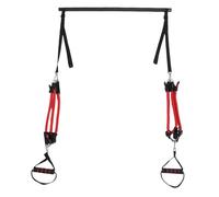 Mrisata Portable Pilates Rod Set with Ligaments Adjustable Training Bar Set, Multifunctional Training Device for Home and On The Go Nylon Iron Foam