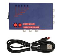 Mrisata RetroScaler 2x, Zero Latency Video Converter for 240p 480i 288p 576i NTSC PAL to 480p 576p HDMI Output, with Pass Through Mode for Compatible with Retro Gaming Consoles (Blue)