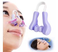 Mrisata Silicone Nose Shaper Clip, Nose Corrector Device for Bridge Straightening Lifting Without Surgery Beauty Tool, Straightener Corrector (Purple Clip)