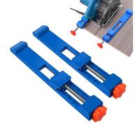 Mritrit 2 Pcs Circular Saw Guide Rails, Track Saw Guide Rail, Adjustable Cutting Guides for 4“ Mini Electric Cordless Circular Saw, Portable Woodworking Rail Clamp Base Adapter for Precision Straight