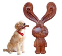 Mritrit Beef Flavoured Indestructible Dog Chew Toy for Aggressive Chewers - Ultra Tough Unbreakable Rabbit Shape Nylon Bone, Long Lasting Teeth Cleaning & Boredom Relief for Large Dogs