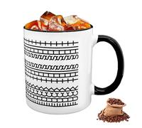 Mritrit Fuck This Shit Mug with Hidden Message for Office, 350ml Funny Ceramic Coffee Cup for April Fool's Day, Valentine's Day, Birthday Gifts (Black)