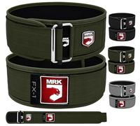 MRK Advanced Weight Lifting Belt - Secure Auto-Lock, 4" Wide Adjustable Gym Support for Functional Fitness, Olympic Lifting, Powerlifting, Bodybuilding, WODs, Deadlifts - Comfort Fit for Men and Women