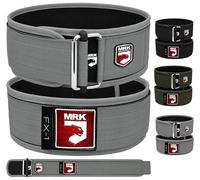 MRK Advanced Weight Lifting Belt - Secure Auto-Lock, 4" Wide Adjustable Gym Support for Functional Fitness, Olympic Lifting, Powerlifting, Bodybuilding, WODs, Deadlifts - Comfort Fit for Men and Women