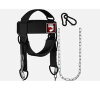 MRK CREATIONS Neck Harness Strength Training - Premium 4MM Padded Head Harness Muscle Building, Adjustable 35'' Steel Chain, Durable Boxing, Wrestling, Gym Workouts, Neck Strengthener Equipment
