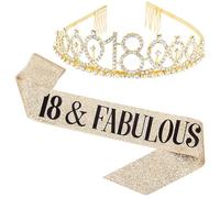 Mrkeung Birthday Crown Tiara for Women Jewelry Princess Queen Sash King Headband Wedding Party Accessories-306