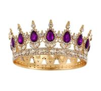Mrkeung Birthday Crown Tiara for Women Jewelry Princess Queen Sash King Headband Wedding Party Accessories-782