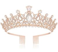 Mrkeung Birthday Crown Tiara for Women Jewelry Princess Queen Sash King Headband Wedding Party Accessories-524
