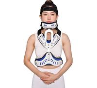 MRKU Adjustable Cervical Thoracic Orthosis,Head Neck Chest Fixed Brace
