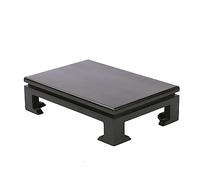 MRKU Bonsai base Retro Crafts Wooden Display Stand Teapot Plant Rectangular Fish Tank Vase Stone Buddha Statue Pedestal Handicraft Decoration