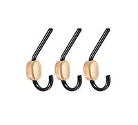 MRKU Coat Rack with Hooks 3 Pieces Durable Modern Style Wall Anti-Rust Key for Kitchen Bedroom Entrance Bathroom