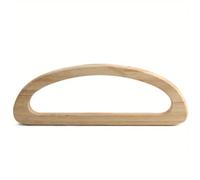 MRKU Wooden Bag Handle Handbag Accessories Arts Crafts DIY Making 2PCS Solid Wood Spliced D-Shaped,Oak Woven,Beach