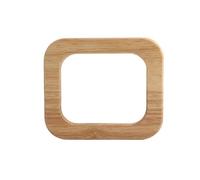 MRKU Wooden Bag Handle Handbag Accessories Arts Crafts DIY Making 2PCS Solid Wood Spliced Square,Oak Woven,Beach Rectangular