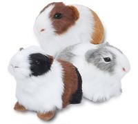 Mrltau 3 Pcs Realistic Guinea Pig Toys For Kids, Assorted Color Hamster Figurines Cuddly Toy, Cute Guinea Pig Gifts, Childrens Toys Soft, Home Decoration Birthday Gifts Plushies For Girls/Boys