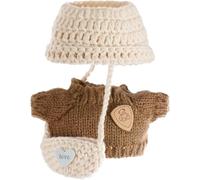 Mrltau Stylish Doll Clothes 17 Cm For Vinyl Plush Toy Doll, Handcrafted Crochet 3-Piece Set For Vinyl Plush Toy Clothes Vinyl Plush Toy Accessories, Doll Outfit Doll Accessories Gifts For Girls B