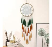 MrMrKura Dream Catchers Wall Decor for Bedroom, Dreamcatcher Teen Bedroom Decor Boho Macrame Wall Hanging Home Decor, Sun Dream Catcher for Girls, Boys, Gift, Wedding (Brown)