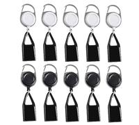 MRNHA 10Pcs Silicone Lighter Holder Sleeve Clip Lighter Protective Cover Smoking Spare Parts with Retractable Keychain