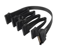MRNHA 15 Pin Power Splitter 1 To5 Hard Drive HDD SSD Power Supply Cable Cord Extension Cable Hard Disk Expansion Cable