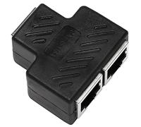 MRNHA 2 Port RJ45 Splitter Adapter LAN Network Ethernet Extender Connector Plug Lot 1pcs