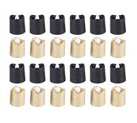 MRNHA 24 Packs Gold Flameless Votive Candles Black Glitter LED Tealights Battery Operated Tea Lights Warm Yellow Light Holder
