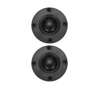 MRNHA 2Pcs Tweeter 1.5Inch 6Ohm 30W Dome Silk Film Tweeter Hifi Treble Speaker Audio Loudspeaker with Heatsink