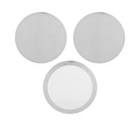 MRNHA 3 Pack Metal Reusable Coffee Filter Mesh for Coffee Maker Espresso Maker, Silver