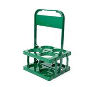 MRNHA 4 Holes Foldable Plastic Beverage Carrier,Reusable Drink Holder with Handle Portable Drink Holder Green