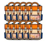 MRNHA 40PCS Gifts Packaging Bags Cartoon School Bag Shape Candy Snack Self-Lock Bags for Kids Birthday Decors Gifts,B
