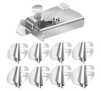 MRNHA 9Pcs Sewing Rolled Hemmer Foot Singer with Magnetic Seam Guide 3-10 mm Wide Rolled Hem Pressure Foot
