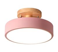MRNHA Ceiling Lights Modern LED Nordic Wood Lighting Fixture Indoor Luminaire Kitchen Living Bedroom Bathroom -Pink