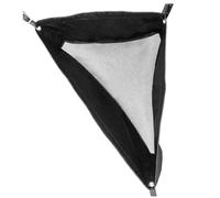 MRNHA Horses Corner Feeder Goats Hay Feed Bags with Mesh Bottom and Snaps for Horse Trailer Stall, Black