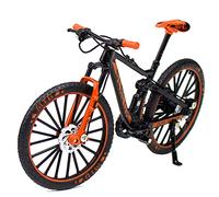 MRNHA Mini 1:10 Alloy Bicycle Model Diecast Metal Finger Mountain Bike Downhill Bike Adult Collectible Children Toys,Orange