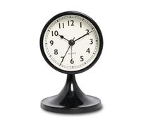 MRNHA Nordic Metal Round Alarm Clock, Vintage Silent Table Clock, Student Bedside Nightlight Clock, Room Decor, Home Decor A