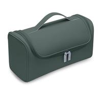 MRNHA Portable Hidden Hook Hair Dryer Box, Anti-Slip Hairdressing Tool Bag, Waterproof Large-Capacity Storage Bag Green