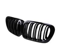 MRNQCB ABS Plastic 2D Coupe Dual Slat Front Kidney Grille For B&MW 3 Series E46 1998-2001 Gloss Matt Carbon Racing Grills Car Front & Radiator Grilles