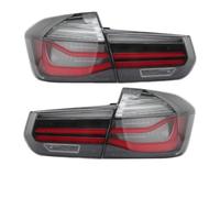 MRNQCB Car Rear Tail Light Car LED Rear Tail Light Dynamic Turn Signal Brake Warning Reflector Lamp For B&MW 3 Series F30 F35 F80 2014-2019(1 SET black)