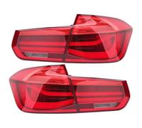 MRNQCB Car Rear Tail Light Car LED Rear Tail Light Dynamic Turn Signal Brake Warning Reflector Lamp For B&MW 3 Series F30 F35 F80 2014-2019(1 set red)