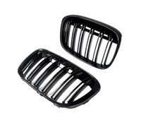 MRNQCB For B&MW X1 F48 F49 2016 2017 2018 2019 Front Kidney Hood Grille Grill Grill Glossy Black Accessories Car Front & Radiator Grilles