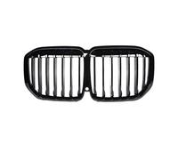 MRNQCB Single Double Slat Grill Glossy Black Front Hood Insert For B&MW X7 Series G07 2019 2020 2021 Car Front Kidney Grille Car Front & Radiator Grilles(19-22 Gloss Black-l)