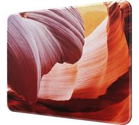 MROCO Mouse Pad [30% Larger] with Anti-fray Stitching, Premium-Textured & Waterproof Computer Mousepad with Non-Slip Rubber Base, Gaming Mouse Mat for Laptop, Office & Home, Antelope Canyon
