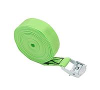 MroMax 0.98" Width x 14.76ft Length Lashing Straps Polypropylene Cam Buckle Lashing Straps 200Kg Load Cargo Tie Down Strap 25mm x 4.5M for Moving Cargo Green Tone 1Pc