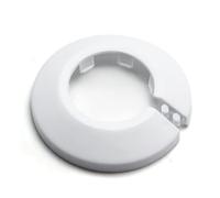 MroMax 1.26"/32mm Pipe Collars, Flange White Pipe Cover Plastic Pipe Hole Collars for Radiator, Bathroom Wall Pipe Tube Decoration