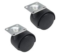 MroMax 1.5 Inch Swivel Caster Wheels 360 Degree Top Plate Mounted Caster Wheel 33lb Capacity 2 Pcs